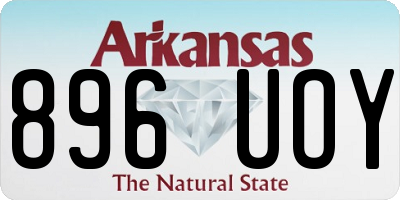 AR license plate 896UOY