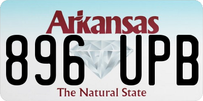 AR license plate 896UPB