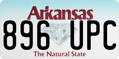 AR license plate 896UPC