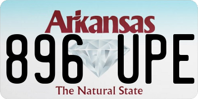 AR license plate 896UPE
