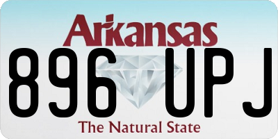 AR license plate 896UPJ