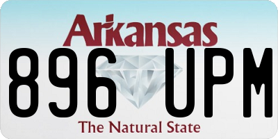 AR license plate 896UPM