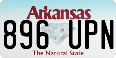 AR license plate 896UPN