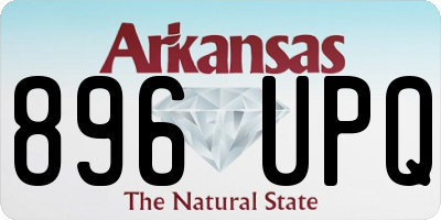 AR license plate 896UPQ