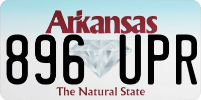 AR license plate 896UPR