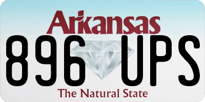 AR license plate 896UPS