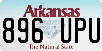 AR license plate 896UPU