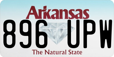 AR license plate 896UPW