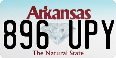 AR license plate 896UPY