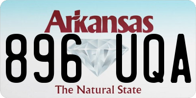 AR license plate 896UQA