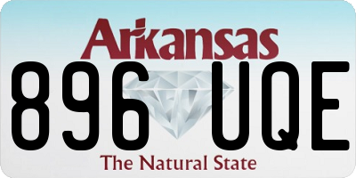 AR license plate 896UQE