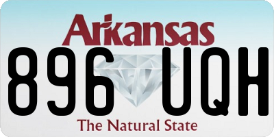 AR license plate 896UQH