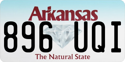 AR license plate 896UQI