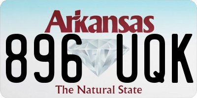 AR license plate 896UQK