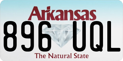 AR license plate 896UQL