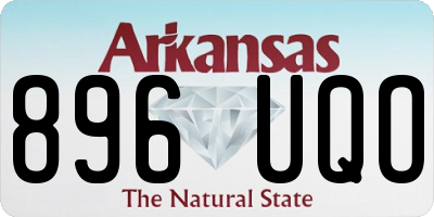 AR license plate 896UQO
