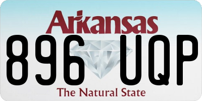 AR license plate 896UQP