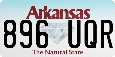 AR license plate 896UQR