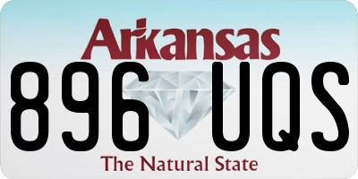 AR license plate 896UQS