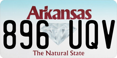 AR license plate 896UQV