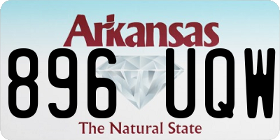 AR license plate 896UQW