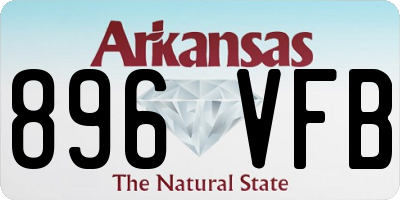 AR license plate 896VFB