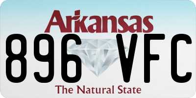 AR license plate 896VFC