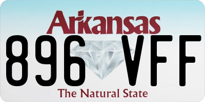 AR license plate 896VFF