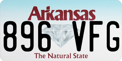 AR license plate 896VFG