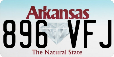 AR license plate 896VFJ