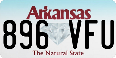 AR license plate 896VFU