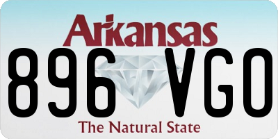 AR license plate 896VGO
