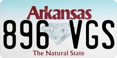 AR license plate 896VGS