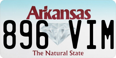 AR license plate 896VIM