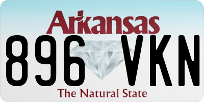 AR license plate 896VKN