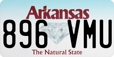 AR license plate 896VMU