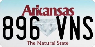 AR license plate 896VNS