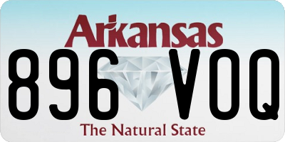 AR license plate 896VOQ