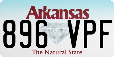 AR license plate 896VPF