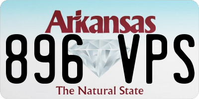 AR license plate 896VPS