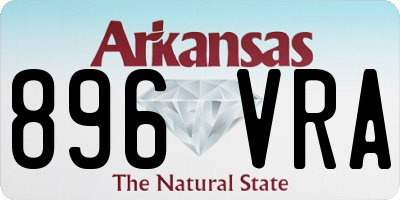 AR license plate 896VRA