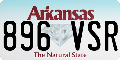 AR license plate 896VSR