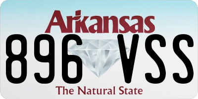 AR license plate 896VSS