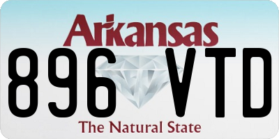 AR license plate 896VTD