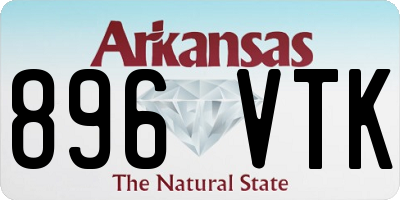 AR license plate 896VTK
