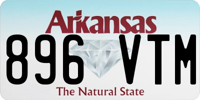 AR license plate 896VTM