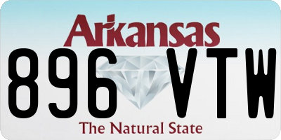 AR license plate 896VTW