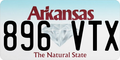 AR license plate 896VTX