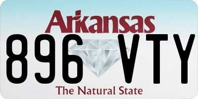 AR license plate 896VTY