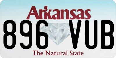 AR license plate 896VUB